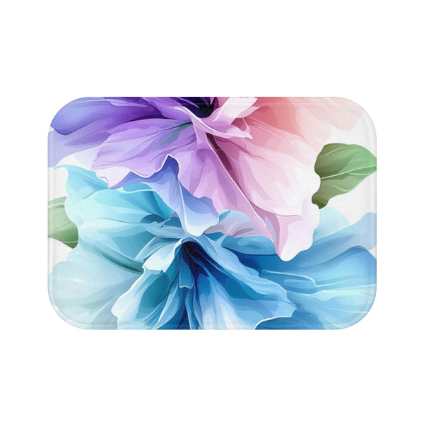 "Floral Oasis Bath Mat"
