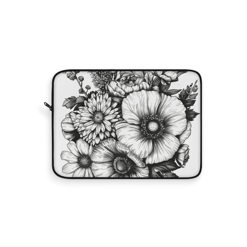 "Floral Touch Laptop Sleeve"