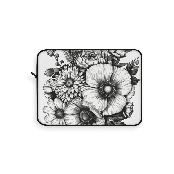 "Floral Touch Laptop Sleeve"