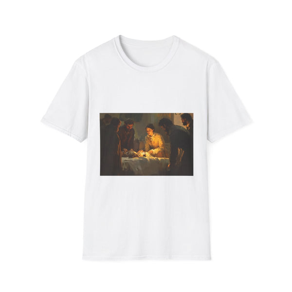Florence Nightingale Lady with the Lamp — Graphic Cotton T-Shirt — Front Graphic Print View