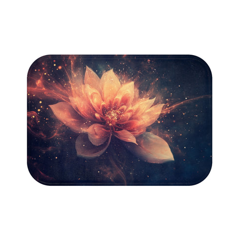 "Flower Petal Bath Mat Nebula"