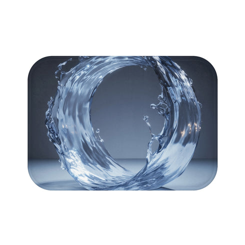 "FlowGuard Bath Mat: Dynamic Water Shield"