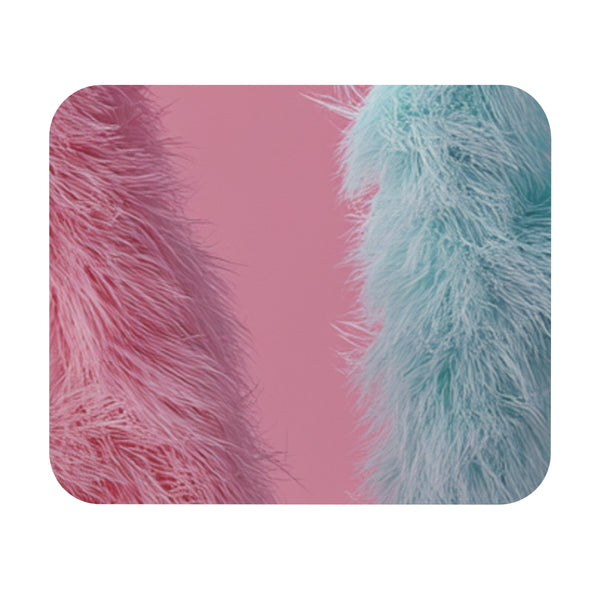 Fluffy AB Letters Pink Mousepad