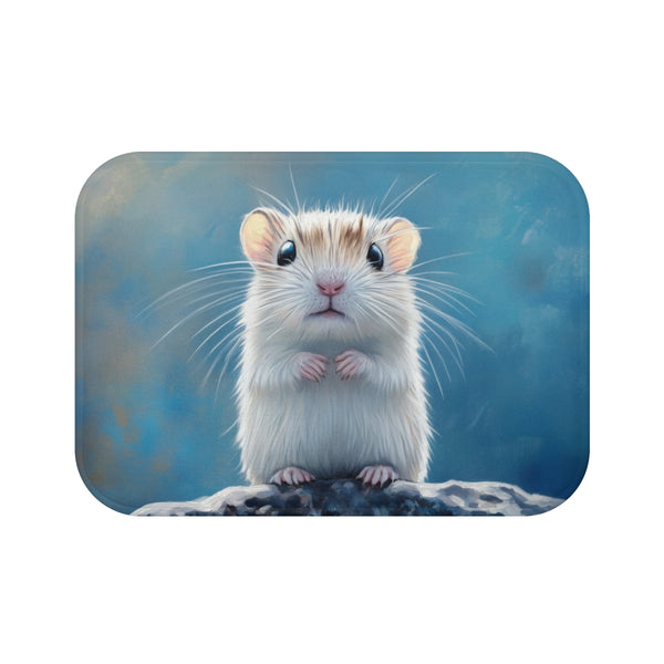 "Fluffy Gerbil Mellowness Bath Mat"