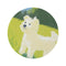 "Fluffy Westie Round Rug: Soft, Adorable, Chic"