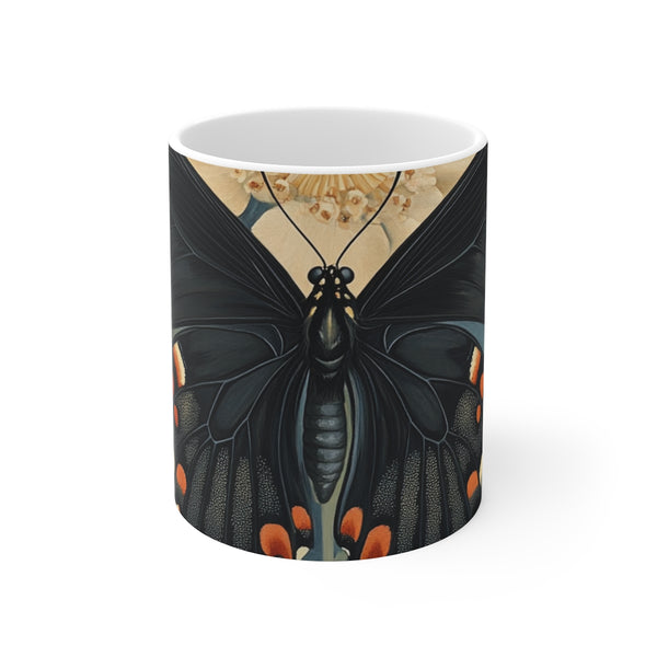 "Fluttering Symmetry Butterfly Coffee Mug"