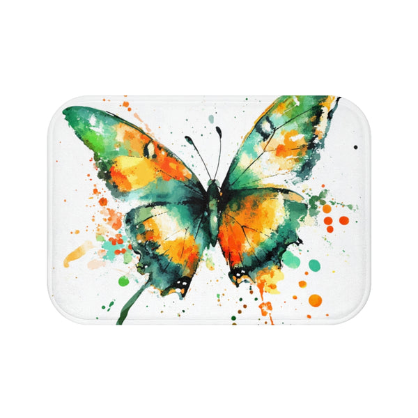 "Fly Away Butterfly Bath Mat"