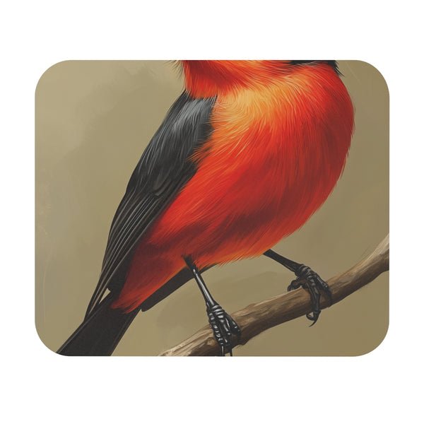 Flycatcher Bird Branch Mouse Pad