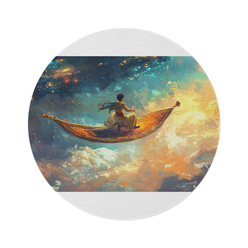 "Flying Carpet Round Rug - Transform Your Space!"