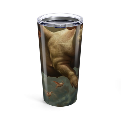 Flying Piggy Painted Water Bottle