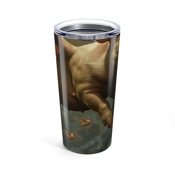 Flying Piggy Painted Water Bottle