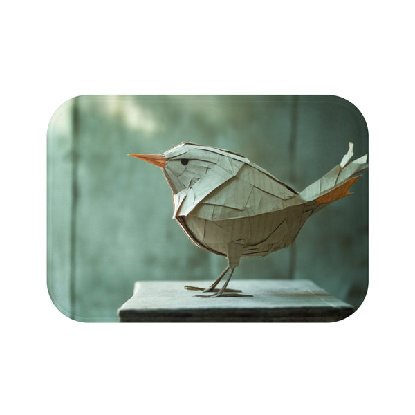 Folded Time Bath Mat Bird