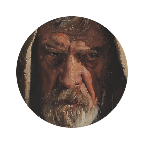 "Forceful Ben Kenobi Round Rug"