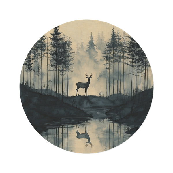 "Forest Fantasy Round Rug"