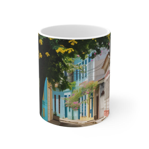 "Fortaleza Street Dream Mug: sip the magic"