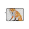 "Fox Geometric Laptop Sleeve: Sleek Protection"