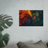 Fractal Feathered Colorful Parrot Poster