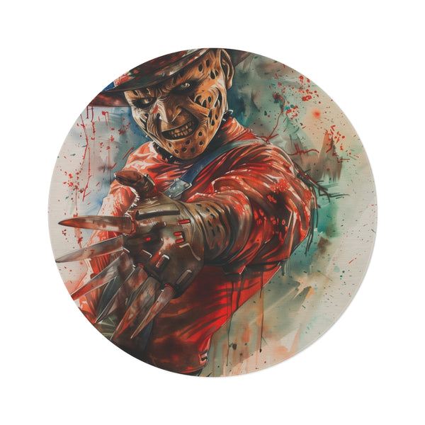 Freddy Krueger Nightmare Round Rug