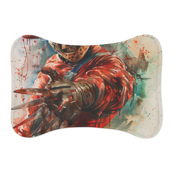 "Freddy Krueger Pet Mat: Nightmare-worthy comfort"