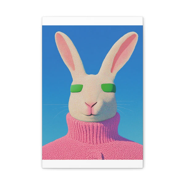 "Friendly Rabbit Grin: A Portrait"