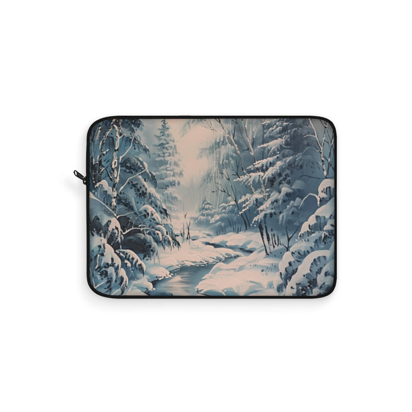 "Frosty Wonderland Laptop Sleeve"