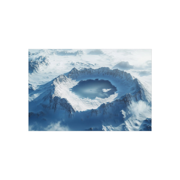 Frozen Exoplanet Crater Lake Discovery