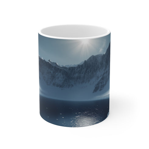 Frozen Exoplanet Crater Lake Mug
