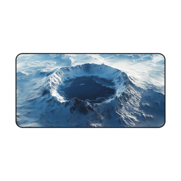 Frozen Exoplanet Lake Desk Mat