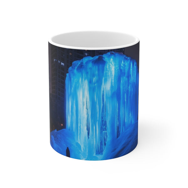 Frozen Waterfall Blue Fire Coffee Mug