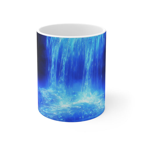 Frozen Waterfall Blue Fire Mug