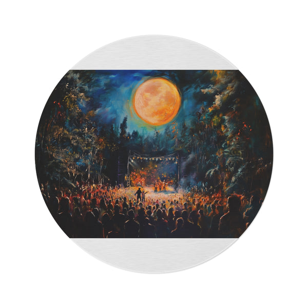 "Full Moon Concert Night Rug"