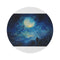 "Full Moon Festival Night Rug"