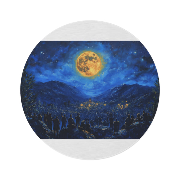 "Full Moon Festival Round Rug"