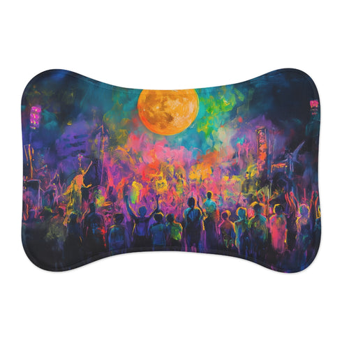 "Full Moon Neon Pet Mat"