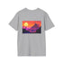 Futuristic Cityscape Sunset T-Shirt Design