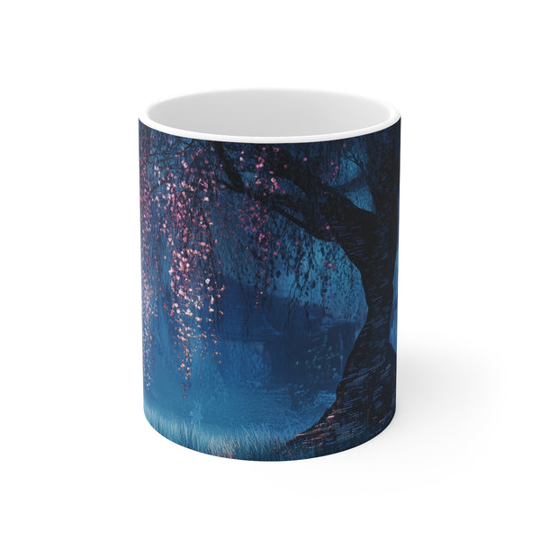 Futuristic Cybernetic Tree Coffee Mug
