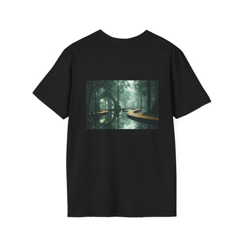 Futuristic Forest Mirrored Paths Tee