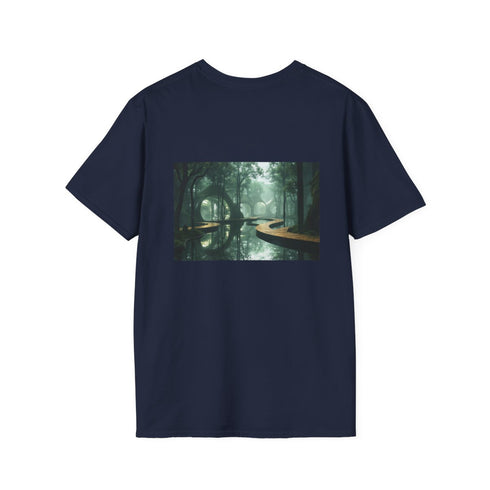 Futuristic Forest Mirrored Paths Tee