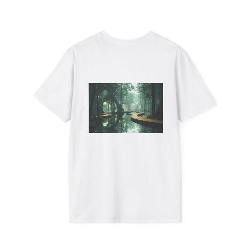 Futuristic Forest Mirrored Paths Tee