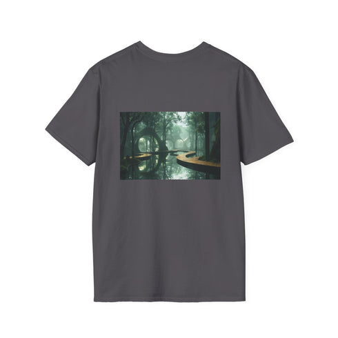 Futuristic Forest Mirrored Paths Tee