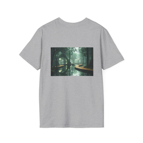 Futuristic Forest Mirrored Paths Tee