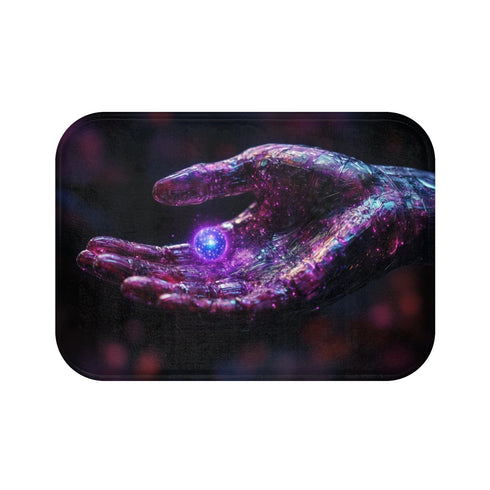 "Futuristic Galaxy Design Bath Mat"