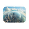 "Futuristic Glass City Bath Mat"