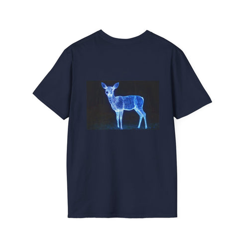 Futuristic Light Deer Graphic Tee