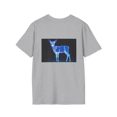 Futuristic Light Deer Graphic Tee
