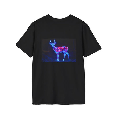 Futuristic Light Deer T-Shirt Design