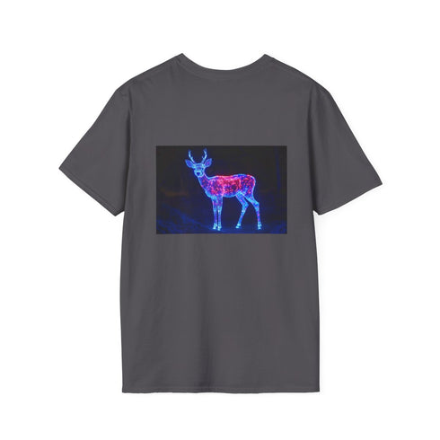 Futuristic Light Deer T-Shirt Design