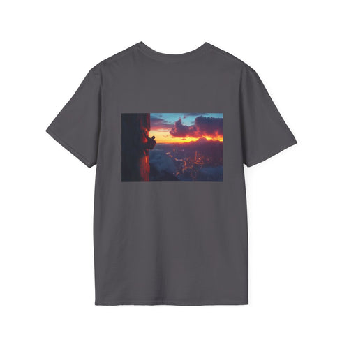 Futuristic Sunset Cityscape Graphic Tee