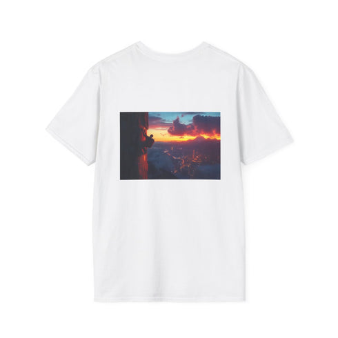 Futuristic Sunset Cityscape Graphic Tee
