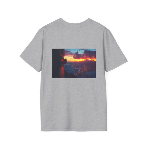 Futuristic Sunset Cityscape Graphic Tee
